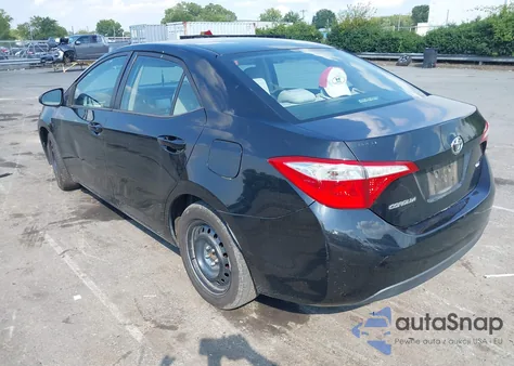 2014 Toyota Corolla Le z USA, uszkodzony, nr VIN 2T1BURHE9EC116487